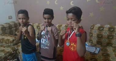 3 أطفال من قرية واحدة بقنا يحصدون بطولة للجمهورية وجنوب الصعيد فى الكونغ فو