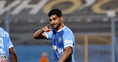 إبراهيم عادل يسجل الهدف الأول لبيراميدز أمام الزمالك فى السوبر المصري