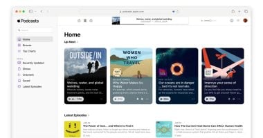 Apple Podcasts تضيف واجهة ويب جديدة لتصفح العروض والاستماع إليها