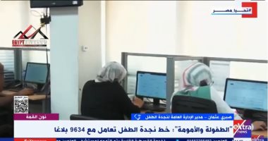 نجدة الطفل لـ"إكسترا نيوز": 70% من البلاغات تصلنا من البالغين