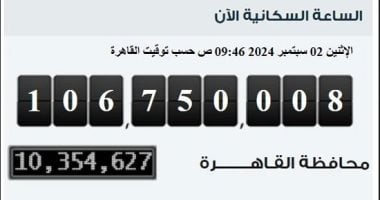 أخبار مصر.. عدد سكان مصر بالداخل يصل لـ106 ملايين و750 ألف نسمة