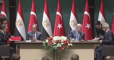 أردوغان خلال مؤتمر صحفى مع الرئيس السيسي: نرفض اتهامات نتنياهو لمصر