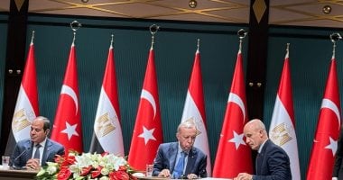 الرئيسان السيسي وأردوغان يوقعان بيانا مشتركا لاجتماع مجلس التعاون الاستراتيجى