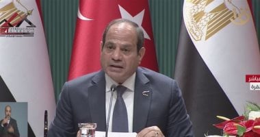 الرئيس السيسي: موقف مصرى تركى ثابت بضرورة وقف إطلاق النار فى قطاع غزة