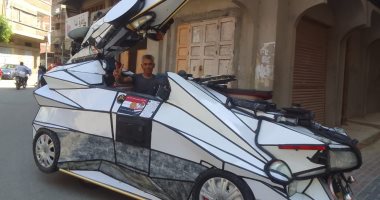 على ندا صانع أنتيك من دمياط: صممت دراجتى بطريقة تواكب احتفالات أكتوبر.. صور