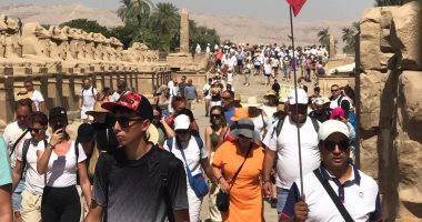 صورة اليوم.. معابد الكرنك تشهد إقبالا سياحيا كبيرا 