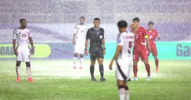 كوريا الشمالية ضد قطر.. التعادل 2 - 2 يحسم المباراة بعد عاصفة رعدية