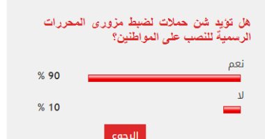 90% من القراء يطالبون بتكثيف حملات ضبط مافيا تزوير المحررات الرسمية