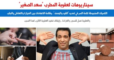  القيد والوصف كلمة السر.. 3 سيناريوهات لعقوبة سعد الصغير.. عن برلمانى