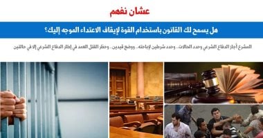 هل يسمح لك القانون باستخدام القوة لإيقاف الاعتداء الموجه إليك؟.. برلمانى