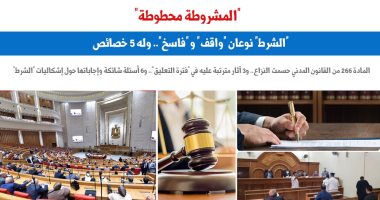 "المشروطة محطوطة".. الشرط نوعان وله 5 خصائص.. برلماني 