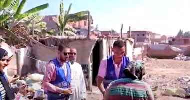 شاهد حياة كريمة بكفر الشيخ.. توزيع 3 آلاف كرتونة مواد غذائية على قرى 3 مراكز