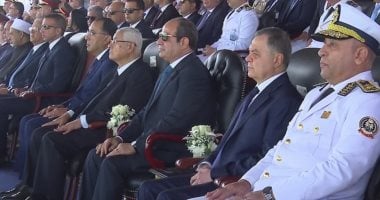 الرئيس السيسي يشاهد فيلما تسجيليا عن تأهيل وتدريب طلاب أكاديمية الشرطة