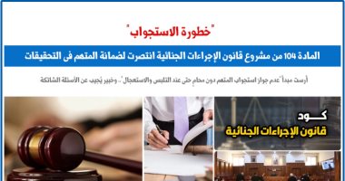 المادة 104 من مشروع قانون الإجراءات تنتصر لضمانات المتهم بالتحقيقات.. برلمانى