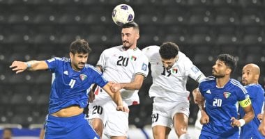 وسام أبو علي يسجل فى تعادل فلسطين ضد الكويت 2-2 بتصفيات كأس العالم.. فيديو