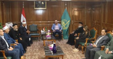 محافظ القليوبية يستقبل قيادات بيت العائلة المصرية بالمحافظة