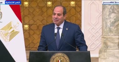 الرئيس السيسي: توافق تام مع الجزائر بشأن أهمية استعادة الاستقرار فى المنطقة