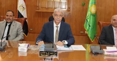 رئيس جامعة المنوفية يقرر تشكيل لجنة لتحديث استراتيجية الجامعة فى ظل رؤية مصر 2030