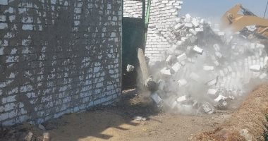  إزالة 183 حالة تعد ضمن الموجة 24 لإزالة التعديات ببنى سويف 
