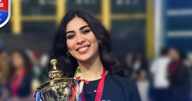 حبيبة سامح تحقق ذهبية كأس العالم لكرة السرعة