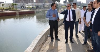 محافظ المنوفية يتفقد كورنيش شبين الكوم الجديد ويوجه برفع معدلات الإنجاز  