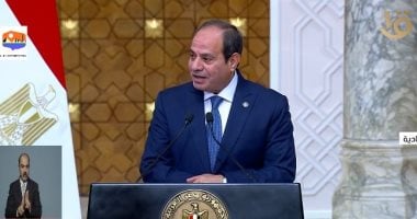 الرئيس السيسى فى مؤتمر صحفى مع نظيره الإستونى: توافقنا على أهمية الحفاظ على دورية انعقاد جولات المشاورات السياسية بين البلدين.. ويجب تضافر الجهود للتوصل لوقف فورى لإطلاق النار ومنع انزلاق المنطقة لحرب إقليمية 