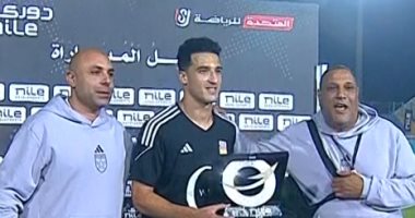 أحمد العش أفضل لاعب فى مباراة المصري والجونة بالدوري