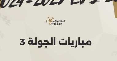 مواعيد مباريات الجولة الثالثة بالدوري المصري.. إنفوجراف