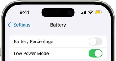 يعنى ايه "الوضع الأصفر" فى هواتف ايفون.. وكيف يحافظ على عمر بطاريتك؟ 