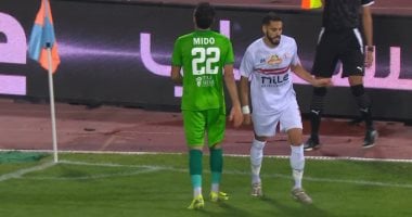 التعادل السلبى يسيطر على أول 30 دقيقة بين الزمالك والمصرى وخروج شيكابالا