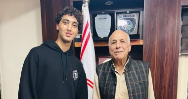 أحمد رفاعى يعلن تجديد عقده مع نادى الزمالك.. صور