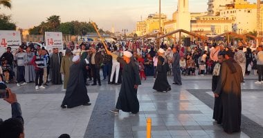 سامر التحطيب يمتع الأهالى.. شاهد حلقات العصا بمهرجان الأقصر  القومى للتحطيب