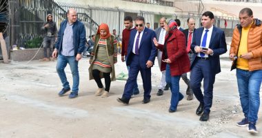 محافظ الدقهلية يتفقد أعمال تطوير ملعب استاد المنصورة