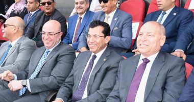 وزير الشباب والرياضة ومحافظو بنى سويف والقليوبية والقاهرة يشهدون نهائى دورى مراكز الشباب