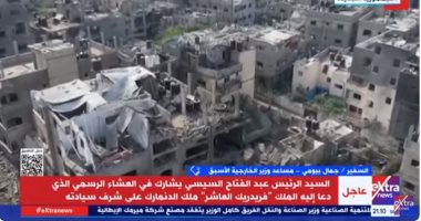 السفير جمال بيومى: مصر تبذل كل ما تستطيع ولا تبخل فى دعم القضية الفلسطينية