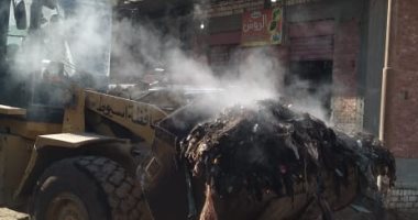 رفع 32 طن تراكمات قمامة ومخلفات بقرية مير بالقوصية فى أسيوط