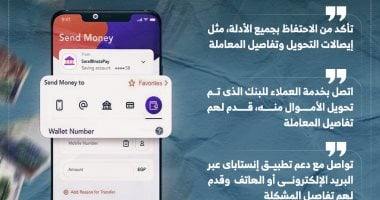 خطوات تساعدك ترجع الأموال المحولة بالخطأ عبر إنستاباى (إنفوجراف)