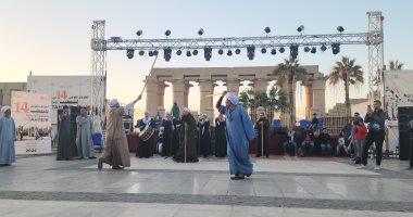 مهرجان التحطيب مستمر في ساحة أبو الحجاج لليوم الرابع في الأقصر.. فيديو