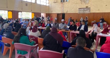 جامعة حلوان تنظم القافلة الطبية التنموية بنادى حلوان غرب ضمن مبادرة بداية