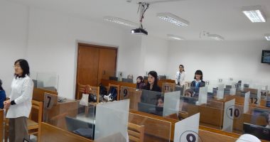 جامعة القناة تنظم اختبارات HSKK بمعمل الصوتيات الجديد بمعهد كونفوشيوس