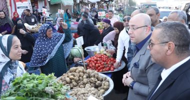 محافظ بنى سويف يتفقد سوق "اليوم الواحد" لتوفير السلع واللحوم والخضراوات