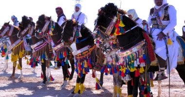 فرسان مطروح يحتفلون بالعيد القومي بالزى التراثى.. إحياء ذكرى نضال القبائل البدوية ضد الاحتلال الانجليزي.. عروض وفقرات وأمسيات لشعراء البادية.. والمحافظ يشيد بدور أبناء القبائل في الحفاظ على التراث ونضال أجدادهم