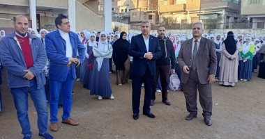 وكيل تعليم الشرقية يتابع انتظام سير العملية التعليمية بإدارة أبو كبير