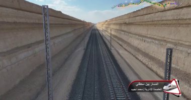 أعمال تركيب القضبان بمشروع الخط الأول لشبكة القطار الكهربائي السريع.. صور