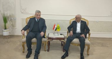 السفير الألمانى يزور شمال سيناء لتفقد جهود المساعدات الإنسانية لقطاع غزة جانب من اللقاء