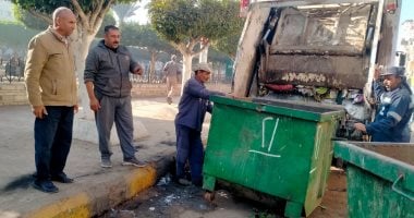 رفع 2081 طن قمامة وتحرير 80 مخالفة تموينية ورفع كفاءة الإنارة بمراكز كفر الشيخ