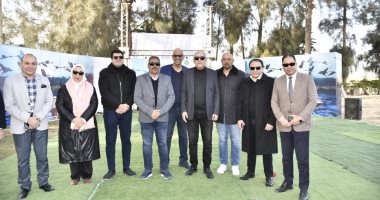 محافظ الشرقية ورئيس نادي الصيد يفتتحان موسم مراقبة وجمع عينات الطيور.. صور صورة جماعية