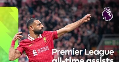 محمد صلاح يزيح بيكهام من قائمة عظماء الأسيست في تاريخ الدوري الإنجليزي