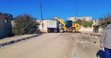 حملات نظافة شاملة وتركيب كشافات إنارة في الشيخ زويد بشمال سيناء