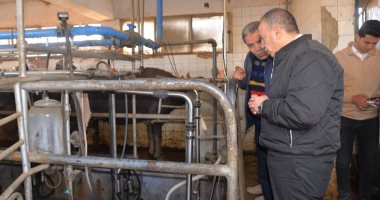 محافظ أسيوط يتفقد محطة بنى مر للثروة الحيوانية 